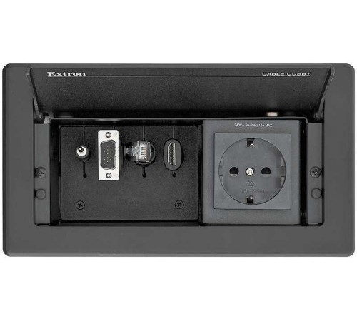 Cable Cubby 202 One EU AC, Black