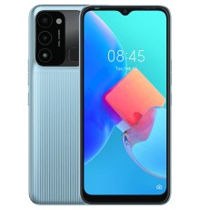 KG5m SPARK Go 32 Ice Silver, 6.52" Asahi Glass, 20:9, 1600 x 720 пикселей, 2.0GHz, 4 Core, 2GB RAM, 32GB, up to 256GB flash, 13Mpix+0,08Mpix/8Mpix, 2 Sim, 4G, BT v5.0, WiFi 802.11 b/g/n, GPS/AGPS, GLONASS,NFC, Micro-USB, 5000mAh, Android 11 + HiOS 6.