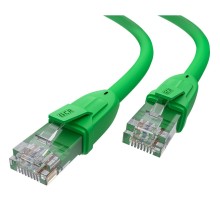 GCR Патч-корд прямой 2.0m UTP кат.6, зеленый, 24 AWG, литой, ethernet high speed, RJ45, T568B