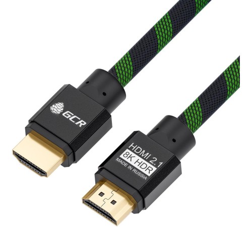 Greenconnect Кабель HDMI 2.1, 8K 60Hz, 4K 144Hz, 1.0m , динамический HDR 4:4:4, Ultra HD, 48.0 Гбит/с, тройное экранирование, ферритовые фильтры, GCR-51833 Greenconnect Кабель HDMI 2.1, 8K 60Hz, 4K 144Hz, 1.0m , динамический HDR 4:4:4, Ultra HD, 48.0 Гбит/с, тройное экранирование, ферритовые фильтры, GCR-51833