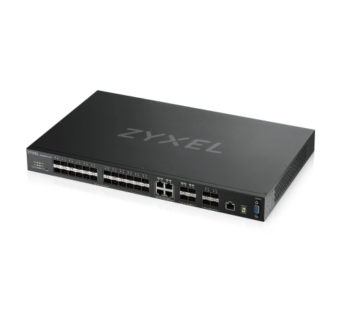 Коммутатор/ ZYXEL ZYXEL XGS4600-32F L3 Managed Switch, 24 port Gig SFP, 4 dual pers.  and 4x 10G SFP+, stackable, dual PSU