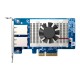 Сетевая карта/ QNAP QXG-10G2T Dual-port BASET 10GbE network expansion card; low-profile form factor; PCIe Gen3 x4