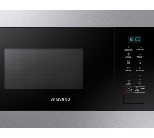 встраиваемая микроволновая печь Samsung 595x380x320 mm, 22 liters., touch control, door type - button, grill,color- stainless steel