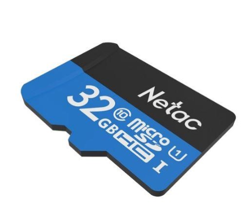 Носитель информации Netac P500 Standard 32GB MicroSDHC U1/C10 up to 90MB/s, retail pack with SD Adapter