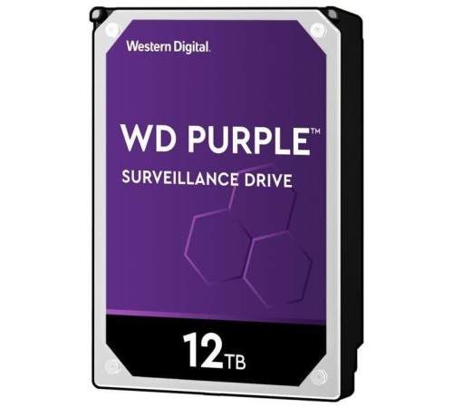 Жесткий диск/ HDD WD SATA3 12Tb Purple DV&NVR 7200 256Mb 1 year warranty