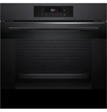 Встраиваемая электрическая духовка BOSCH Serie 6, духовой шкаф электрический, 60 см, 66 л, черный матовый ,сенсорное управление, 8 режимов+AutoPilot 30(30 автоматических программ), LCD-дисплей, галогенное освещение, самоочистка EcoClean,Soft Open and Soft