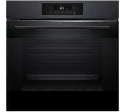 Встраиваемая электрическая духовка BOSCH Serie 6, духовой шкаф электрический, 60 см, 66 л, черный матовый ,сенсорное управление, 8 режимов+AutoPilot 30(30 автоматических программ), LCD-дисплей, галогенное освещение, самоочистка EcoClean,Soft Open and Soft