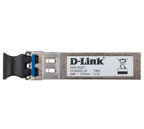 Модуль D-Link Трансивер SFP+, 10GBase-LR (Duplex LC), 1310 нм, для одномодового кабеля, до 10 км