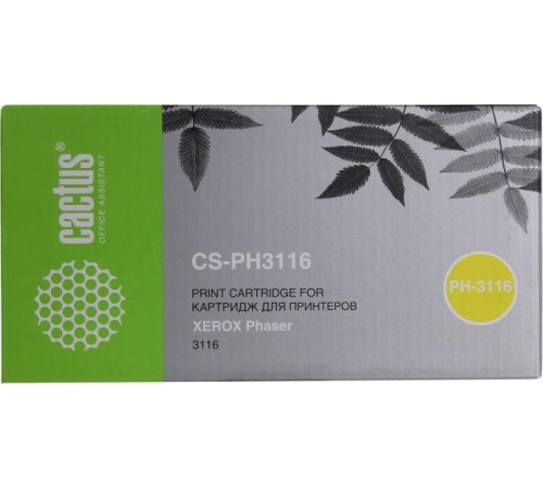 -/ Картридж лазерный Cactus CS-PH3116 109R00748 черный (3000стр.) для Xerox Phaser 3116