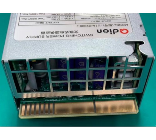 Блок питания серверный/ Server power supply Qdion Model U1A-D2000-J P/N:99MAD12000I1170113 CRPS 1U Module 2000W Efficiency 94+, Gold Finger (option), Cable connector: C14 Блок питания серверный/ Server power supply Qdion Model U1A-D2000-J P/N:99MAD12000I1170113 CRPS 1U Module 2000W Efficiency 94+, Gold Finger (option), Cable connector: C14