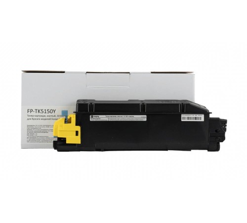 Тонер-картридж F+ imaging, желтый, 10 000 страниц, для Kyocera моделей Ecosys M6035cidn/M6535cidn (аналог TK-5150Y /1T02NSANL0), FP-TK5150Y (Вскрытая упаковка)