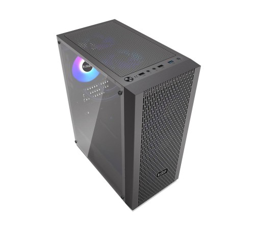 Корпус без блока питания/ Case PCCooler MA100 MESH BK, Midi-Tower, TG, Mesh, 3x120mm ARGB, 1xUSB-A 3.0 + 2xUSB-A 2.0, ATX, mATX, mITX Black Корпус без блока питания/ Case PCCooler MA100 MESH BK, Midi-Tower, TG, Mesh, 3x120mm ARGB, 1xUSB-A 3.0 + 2xUSB-A 2.0, ATX, mATX, mITX Black