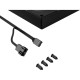 Кулер для корпуса/ Case Cooler ID-COOLING AS-140-K (140x140x25mm, 4-pin PWM, 72.2CFM, 24.9dBA, 1800RPM, Black)