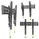 ONKRON кронштейн для телевизора 32"-70" наклонный, чёрный TM5 (Мятая упаковка)