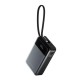 Power Bank Vention 20000mAh(USB-C + USB-C/USB-A) со встроенным кабелем 65W с LED Дисплеем, шт.