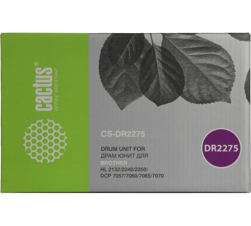 -/ Блок фотобарабана Cactus CS-DR2275 DR-2275 черный ч/б:12000стр. для DCP 7057/7057R/7060 Brother