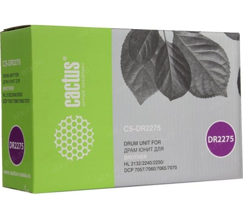 -/ Блок фотобарабана Cactus CS-DR2275 DR-2275 черный ч/б:12000стр. для DCP 7057/7057R/7060 Brother