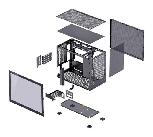 Корпус без блока питания/ Case JONSBO D32 PRO, Mini-Tower, TG, no fan, 2xUSB-A 3.2 + 1xUSB-C 3.2, mATX, mDTX, mITX Black Корпус без блока питания/ Case JONSBO D32 PRO, Mini-Tower, TG, no fan, 2xUSB-A 3.2 + 1xUSB-C 3.2, mATX, mDTX, mITX Black