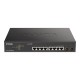 Коммутатор D-Link Настраиваемый L2 PoE-коммутатор, 8х1000Base-T PoE  (2 порта 802.3bt 90 Вт), 2x1000Base-X SFP, PoE-бюджет 242 Вт
