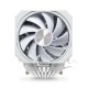 Кулер для процессора/ CPU Cooler HSPD A128 WHITE (280W, 4-pin PWM, 155mm, Al/Cu, 8x6mm, 1x130+1x120mm, 68CFM, 25dBA, 1650RPM, S: 1851/1700/1200/20XX/115X/13XX, AM5/AM4/AM3/AM2/AM3+/AM2+/FM2/FM1, white)