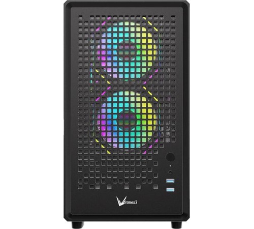 корпус Formula V Line Air Mesh G2 Black, MATX, USB3.0*2, FRONT 2x120mm FRGB, REAR 1x120mm FRGB
