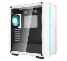 корпус Deepcool CC560 WH V2 без БП, боковое окно (закаленное стекло), 3x120мм LED вентилятор спереди и 1x120мм LED вентилятор сзади, белый, ATX (R-CC560-WHGAA4-G-2)