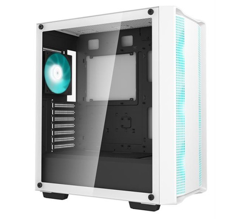 корпус Deepcool CC560 WH V2 без БП, боковое окно (закаленное стекло), 3x120мм LED вентилятор спереди и 1x120мм LED вентилятор сзади, белый, ATX (R-CC560-WHGAA4-G-2)