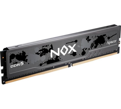 Оперативная память Apacer  DDR5  32GB  6000MHz DIMM NOX Black Gaming Memory CL40 1.35V Kit (2x16GB) (Retail) 2048*8  Heat Sink (Retail) 3 years (AH5U32G60C622MBAA-2)