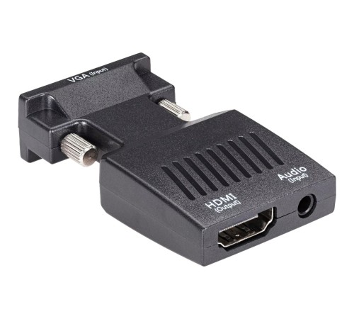 Переходник/ Переходник VGA(M)+audio+microUSB --> HDMI(F)1080*60Hz, VCOM <CA337A>