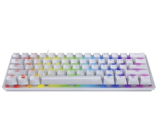 Игровая клавиатура Razer Huntsman Mini - Mercury Ed. (Red Switch) - Russian Layout/ Razer Huntsman Mini - Mercury Ed. (Red Switch) - Gaming keyboard  - Russian Layout