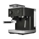 Полуавтоматическая кофемашина KitchenAid, давление 15 бар, 15 уровней помола, объем резервуара для воды 2.5 л, автоматический капучинатор, одновременное приготовление двух чашек, индикатор наличия зерен, индикация уровня воды, цвет черный чугун