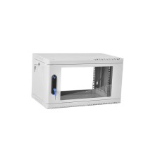 Шкаф ЦМОШкаф телекоммуникационный настенный сварной 6U (600  350) съёмные стенки, дверь стекло
