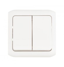 Quteo Выключатель 10A 2кл., IP44, бел.