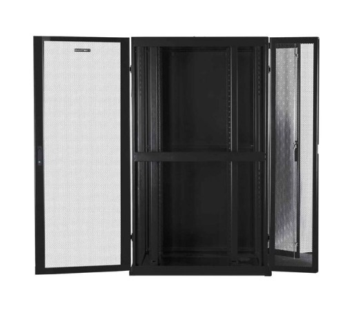 Серверный шкаф SMARTWATT Серверный шкаф Rack S-Series 42U 800x1200мм, двери с перфорацией, боковые панели 4шт и ролики в комплекте, черный (4512020620016)