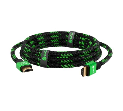 GCR Кабель 1.5m HDMI 2.0, BICOLOR нейлон, AL корпус зеленый, HDR 4:2:2, Ultra HD, 4K 60 fps 60Hz/5K*30Hz, 3D, AUDIO, 18.0 Гбит/с, 28AWG. GCR-52161 GCR Кабель 1.5m HDMI 2.0, BICOLOR нейлон, AL корпус зеленый, HDR 4:2:2, Ultra HD, 4K 60 fps 60Hz/5K*30Hz, 3D, AUDIO, 18.0 Гбит/с, 28AWG. GCR-52161