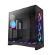 Корпус без блока питания/ Case NZXT H9 Flow RGB+ (2025), Midi-Tower, TG, 6x140mm RGB + 1x120mm RGB, 2xUSB-A 3.2 + 1xUSB-C 3.2, E-ATX, ATX, mATX, mITX Black