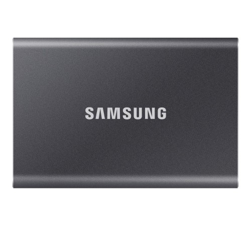 Внешние HDD и SSD/ Samsung External SSD T7, 1000GB, Type-C, USB 3.2 Gen2, R/W 1050/1000MB/s, 85x57x8mm, Titan Gray (12 мес.) Внешние HDD и SSD/ Samsung External SSD T7, 1000GB, Type-C, USB 3.2 Gen2, R/W 1050/1000MB/s, 85x57x8mm, Titan Gray (12 мес.)