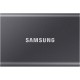Внешние HDD и SSD/ Samsung External SSD T7, 1000GB, Type-C, USB 3.2 Gen2, R/W 1050/1000MB/s, 85x57x8mm, Titan Gray (12 мес.)