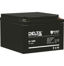 Батарея DELTA серия DT, DT 1226, напряжение 12В, емкость 26Ач (разряд 20 часов),  макс. ток разряда (5 сек.) 390А, макс. ток заряда 7.8А, свинцово-кислотная типа AGM, клеммы под гайку и болт M6, ДxШxВ 175х166х125мм., вес 8кг., срок службы 5 лет./ Battery