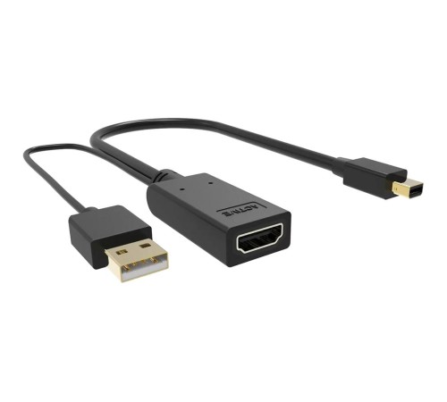 Кабель-переходник/ Кабель-переходник HDMI(F) +USB---> miniDP(M) 0.15m  4K*30Hz VCOM<CG497-0.15>