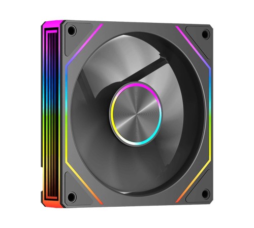 Кулер для корпуса/ Case Cooler PCCooler FG120 ARGB BK (120x120x25mm, 4-pin PWM, ARGB, 54CFM, 28.4dBA, 1800RPM, Black)