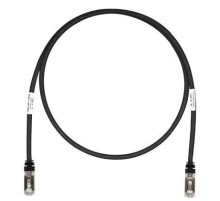 Патч-корд STP кат.6А 10Гбит 0,5м. черн./ Copper Patch Cord, Category 6A, Black S/