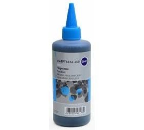 -/ Чернила Cactus CS-EPT6642-250 T6642 голубой 250мл для Epson L100/L110/L120/L132/L200/L210/L222/L300/
