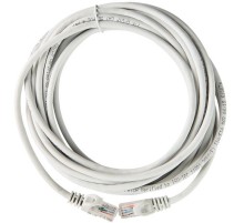 ITK Коммутационный шнур (патч-корд), кат.5Е UTP, LSZH, 10м, серый