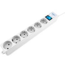 Фильтр-удлинитель Power Cube PRO, 1,9 м, LC контур, 16А/3,5кВт/ Surge protector Power Cube Pro 1,9 m, LC circuit, 6 outlets (white) 16A / 3,5kVt