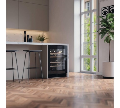 Винный шкаф ASKO/ Арт. 741134 ; Винный климатический шкаф, дизайн ELEMENTS, встраиваемый, 82х59.5х57.3 см, 44 бутылки, А++, 1 температурная зона, черный