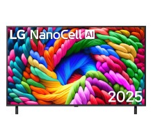 Телевизор ЖК 55'' LG/ 55", Ultra HD, Nano Color, Local Dimming, Smart TV, WebOS, Wi-Fi, DVB-T2/C/S2, MR, 60Hz Native, 2.0ch (20W), 2 HDMI, 2 USB, 2 Pole, Ashed Blue, 2025