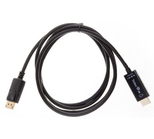 Кабель-переходник/ Кабель-переходник DisplayPort M-> HDMI M 4K@30Hz 1.8m Telecom [TA811-1.8M) Кабель-переходник/ Кабель-переходник DisplayPort M-> HDMI M 4K@30Hz 1.8m Telecom [TA811-1.8M)