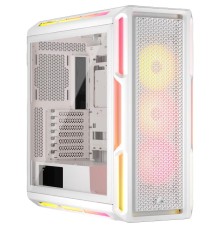 Корпус без блока питания/ Case Corsair iCUE LINK 5000T LX RGB, Midi-Tower, TG, 3x120mm RGB, 4xUSB-A 3.2, 1xUSB 3.2 Type-C, E-ATX, ATX, mATX, mITX White