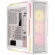 Корпус без блока питания/ Case Corsair iCUE LINK 5000T LX RGB, Midi-Tower, TG, 3x120mm RGB, 4xUSB-A 3.2, 1xUSB 3.2 Type-C, E-ATX, ATX, mATX, mITX White